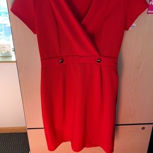 Valentine's retro dress with buttons & collar